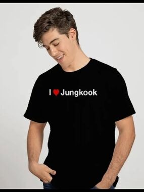 BTS Jungkook Black Short-Sleeve Tee